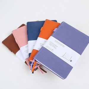 Cuaderno de Cuero PU Personalizado Promocional, Tapa Dura, Grabado, con Forro, Encuadernación, Correa Elástica y Logotipo - Product Image 3