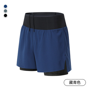 Pantalones Cortos Deportivos de Doble Capa con Múltiples Bolsillos para Hombre, para Maratón, Fitness, Baloncesto y Senderismo al Aire Libre - Product Image 5