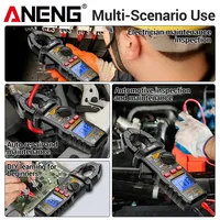 Multimeter Meteran Klem Digital ANENG 600A AC/DC Dioda Tegangan Arus NCV Alat Uji Teknisi Listrik Profesional