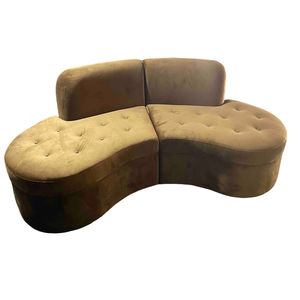 Juego de Sofás de Diseño Italiano Moderno en Terciopelo, Personalizado, Muebles para Sala de Estar, Sofás Seccionales - Product Image 1