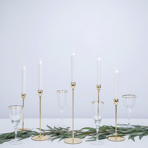 Candle Holder Nordic Modern Tealight Taper Stick Wedding Home Decorative Other <strong>Brass</strong> Luxury Gold Metal Candle Holder <strong>Candlestick</strong> - Product Image 6