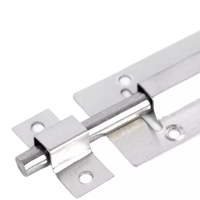 Loquet coulissant robuste en acier inoxydable de 5 pouces pour portes en bois et en métal