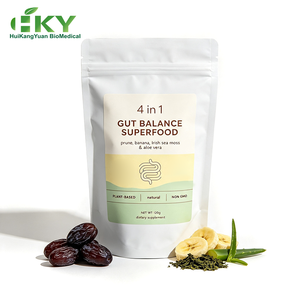 Miscela Digestiva Superfood in Polvere Prugna Banana Irish Sea Moss Aloe Vera 120g Private Label Etichetta Pulita - Product Image 1