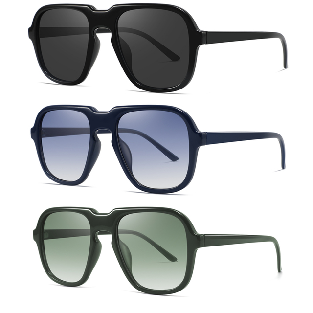 CONCHEN New Arrivals Stock Cheap Women's Sun Glasses Rectangular Custom Logo Printing PC Lens Extra Large Trending Sunglass 2025