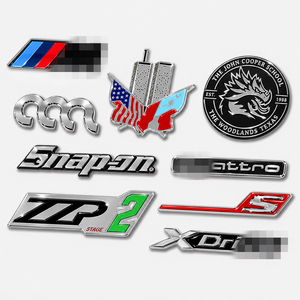Autocollant de carrosserie en plastique ABS chromé, édition alphabet, lettres émaillées, badges et emblèmes LED pour plaque d'immatriculation automobile - Product Image 3
