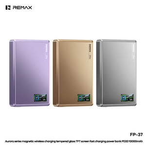 FP-37 กระจกนิรภัยแบบแม่เหล็กสำหรับชาร์จไร้สาย หน้าจอ TFT น้ำหนักเบา พกพาสะดวก พาวเวอร์แบงค์ชาร์จเร็ว PD20 ความจุ 10000mAh FP-37 FP-37 - Product Image 1