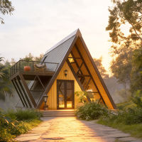 Casa Prefabricada de Acero de Lujo, Oficina Pequeña para Jardín Trasero, Contenedor Modular, Casa de Vacaciones Ecológica con Energía Solar, Australia