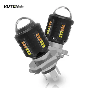 RUTENSE Großhandel Automobil LED-Lampe H4 H6 P15D LED-Scheinwerfer Motorrad Super helle Lampe für Motorrad zubehör