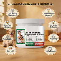 Care Top Formula -in-1 12-en-1 Huile de saumon 30 60 90 120 Complément nutritionnel complet Quotidien Soins de santé Comprimés pour chiens chats chiots