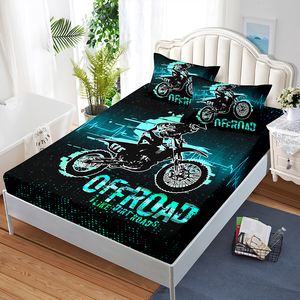 Lenzuola montate <span class=keywords><strong>moto</strong></span> 3D stampe digitali quattro stagioni tessuti in poliestere comodi e morbidi - Product Image 6