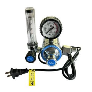Medidor de CO2, calentador de CO2, reductor de presión de CO2 con calefacción eléctrica, 110V 120W, modelo de exportación. - Product Image 4