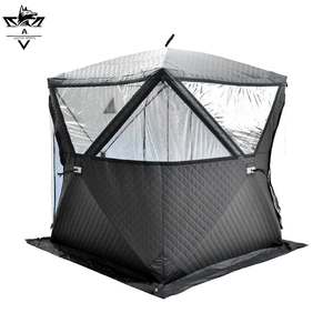 Carpa <span class=keywords><strong>de</strong></span> Pesca en Hielo Plegable, Aislada, Impermeable y Resistente al Viento, para 2-4 Personas, Portátil y Térmica - Product Image 3