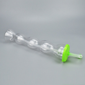 Senno <b>Gourd</b> Shaped Pet Beverage Cup 450ml With Lid And Straw For Drinking - Product Image 3