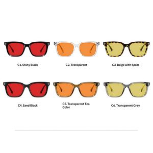 แว่นตาป้องกันแสงสีฟ้าขายส่ง กรอบแว่นสายตา TR90 คลาสสิก เลนส์สีเหลืองแฟชั่นสีส้ม แว่นตาดีไซน์เนอร์สั่งทำได้ 男女兼用 - Product Image 4