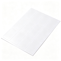 Étiquettes personnalisées Haoxuan, autocollants adhésifs imprimés durables en PET blanc pour l'identification et le stockage des produits