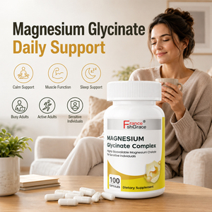 Suplemento Dietético Shecome de Glicinato de Magnesio Complejo, Calm Health para Adultos, 100 Cápsulas de Glicinato de Magnesio Complejo - Product Image 4