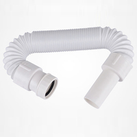 Tuyau de vidange de lavabo en fil d'acier intégré tuyau de vidange télescopique universel salle de bains lavabo de cuisine tuyau Flexible d'évacuation des eaux usées