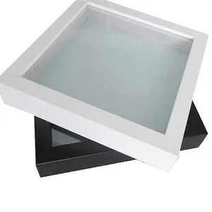 Caja de sombra de madera A3, decoración negra, grande, moderna, póster, marco de fotos, gran oferta