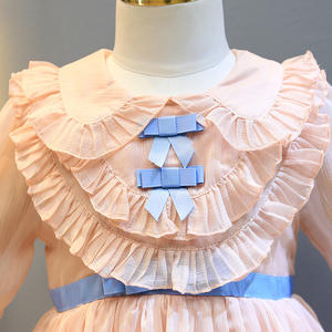 Nuevos Vestidos Cortos de Fiesta Estilo Occidental de Primera Calidad con Diseño de Red y Pliegues para Niñas, Compre Directamente del Proveedor Chino - Product Image 2