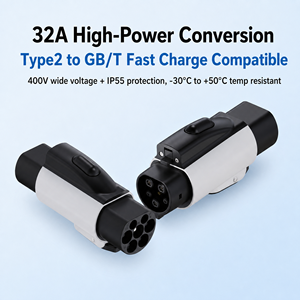 อะแดปเตอร์ชาร์จรถยนต์ไฟฟ้า OEM <span class=keywords><strong>Type</strong></span> 2 เป็น GB/T รุ่นที่ 2 32A 11KW สามเฟส แบบกำหนดเอง ใช้ได้กับ BYD, Wuling, Leapmotor - Product Image 1