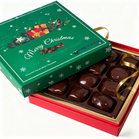 Boîte à chocolat personnalisée de luxe écologique avec logo - Emballage cadeau de marque en carton ivoire pour la vente en gros