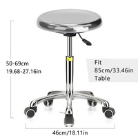 Mobilier commercial durable de tabouret de banc d'acier inoxydable direct d'usine pour l'école d'atelier d'utilisation d'hôpital de bureau de laboratoire
