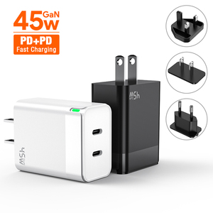 45W gan sạc nhanh type-c tương thích điện thoại và máy tính xách tay otpovp bảo vệ với PD chức năng <span class=keywords><strong>3.0</strong></span> - Product Image 1