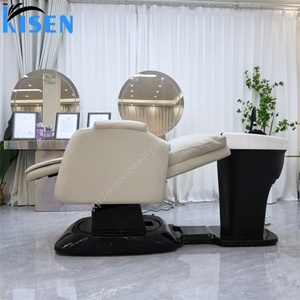 Kisen Hot Sale Cheap Shampoo Bed Hair Wash Cut Dressing Chair Salon Back Wash Unit Optional Waterfall Circulation Head Spa <b>Kit</b> - Product Image 5