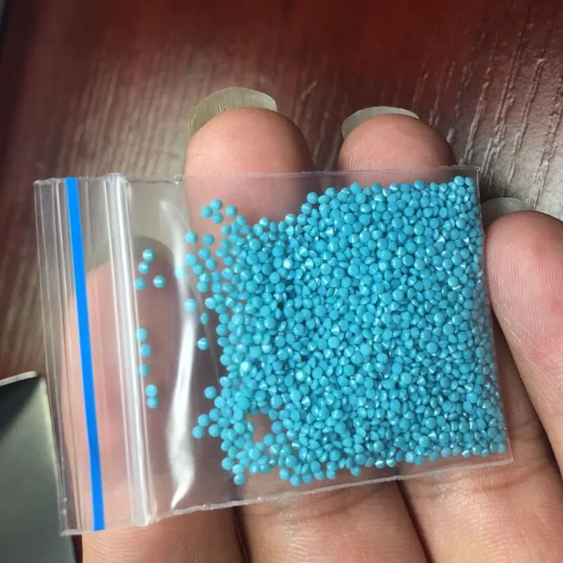 Küçük boy yuvarlak kesim nano taşlar balmumu ayarı 1-3mm toplu stok gevşek toptan turkuaz taş