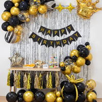 Ballons en latex et en feuille d'aluminium à thème anniversaire, écologiques, imprimés numériquement, pour décorations de fête d'anniversaire d'enfants - Vente chaude
