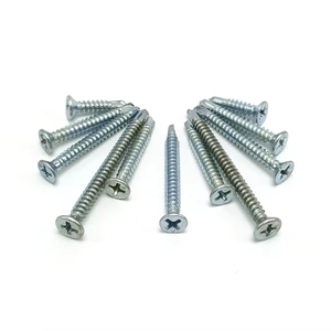 Full Size Custom Blue White Color Carbon Steel Fasteners Cross Recessed CSK Head Self Drilling <strong>Screw</strong> - Product Image 3