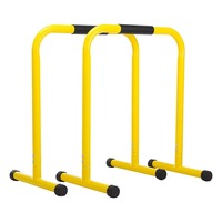 CooSport Station de Fitness Portable en Acier, Barre de Dip, Station de Musculation à Domicile, Hauteur Réglable, Capacité de Charge 127 kg/500 lb, Barres Parallèles