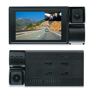 Pabrik OEM3.97 "HD 1080P layar sentuh kamera dua lensa sistem Android Mobil kotak hitam DVR dengan GPS untuk truk taksi manajemen armada