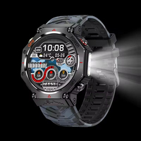 Reloj Inteligente Deportivo de Lujo KC91 con Linterna, Resistente al Agua 3ATM, Pantalla de 1.39 Pulgadas, Monitoreo de Salud GPT, Reloj Inteligente para Hombre con GPS