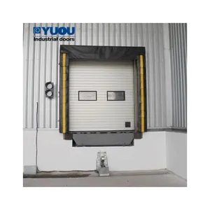 Abrigo de porta de doca de esponja para armazém de alimentos ajustável elétrico de alto desempenho estilo gigante preto para fábrica de logística