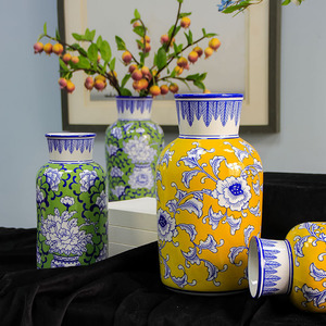 नीले सफेद मिट्टी बरतन मिट्टी के बरतन कमरे के लिए घर की सजावट-इंटीरियर के लिए वरिष्ठ भावना रचनात्मक शिल्प - Product Image 2