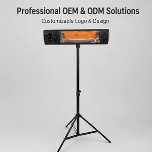 Expédition rapide, OEM ODM, chauffage infrarouge en fibre de carbone avec support, télécommande, chauffage électrique pour plafond, terrasse, jardin, restaurant - Product Image 1