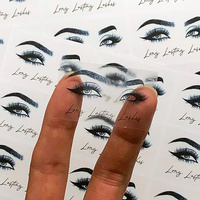 Autocollant de tatouage temporaire de sourcil imperméable jetable personnalisé