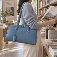 Sac à bandoulière de luxe chic et élégant pour femme, en PU imperméable avec fermeture éclair et doublure en polyester, idéal pour le bureau, les trajets quotidiens, le shopping, la vie de tous les jours et les soirées.