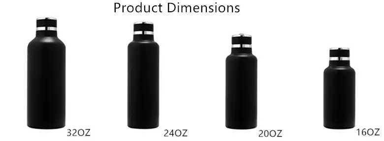 Amazon Sport gym Shaker sublimación a granel 20oz negro logotipo personalizado aislado termos botella de agua de acero inoxidable