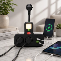 Prise USB personnalisée par le fabricant, conforme aux normes européennes, avec plusieurs styles de commutateurs, adaptateur intelligent USB et multiprise Type-C