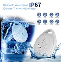 Mini Termómetro-Higrómetro Digital Inalámbrico para Refrigerador, Bolsa Refrigerante, Caja, Exterior, Resistente al Agua IP67