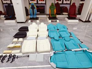 Accesorios de <span class=keywords><strong>Interior</strong></span> de coche YLA, actualización personalizada A7 C8, RS7, Kit de actualización de esponja de asiento delantero azul para <span class=keywords><strong>AUDI</strong></span> - Product Image 3