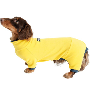 Qiqu fournitures pour animaux de compagnie nouveau concepteur <span class=keywords><strong>teckel</strong></span> luxe chien col roulé combinaison chaud Double polaire extensible vêtements pour <span class=keywords><strong>Mini</strong></span> teckels - Product Image 1