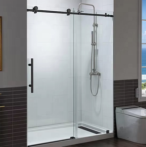 Puertas de Ducha de Vidrio sin Marco, Diseño de Puertas de Ducha de Vidrio, Mampara de <span class=keywords><strong>Baño</strong></span>, <span class=keywords><strong>Puerta</strong></span> Corredera de Ducha - Product Image 1