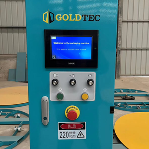 Hoàn toàn tự động Pallet máy bao bì cho nhựa container Tấm pin mặt trời Pin Pallet bọc Dispenser - Product Image 4