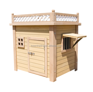 Caseta para Perros de Madera Resistente para Exteriores, Impermeable, para Interiores, Pequeña, Mediana, Grande, con Cierre de Botón y Característica Transpirable para Patio - Product Image 1