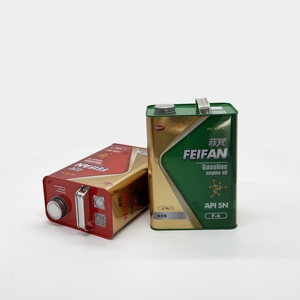 Échantillon Gratuit - Vente en Gros de Boîtes Carrées en Fer Blanc Vides pour Emballage d'Huile - Bidon de 1 Gallon pour Huile Moteur - Product Image 4