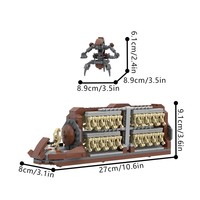Funbuild Meilleures ventes Federation MTT MOC Transporteur de troupes Droïdes de combat Ensemble de blocs de construction Star Plan Wars Briques Jouets d'assemblage DIY