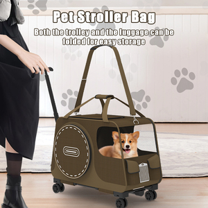 Groothandel Luxe Wandelwagen Voor Huisdieren Leverancier China Aangepaste Wandelwagen Voor Oudere Honden - Product Image 2